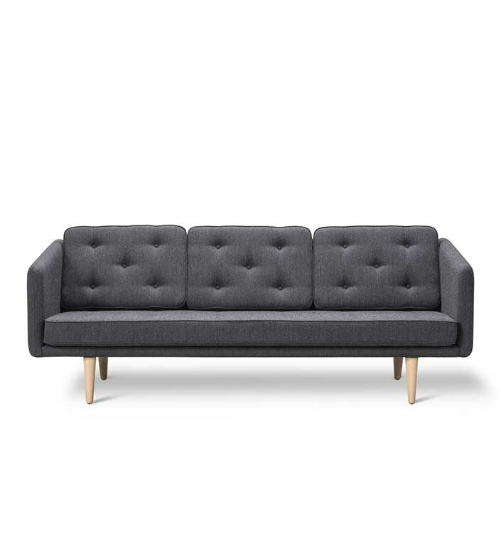 No.1 Sofa 3-pers. - Lys olieret eg/Fiord 191