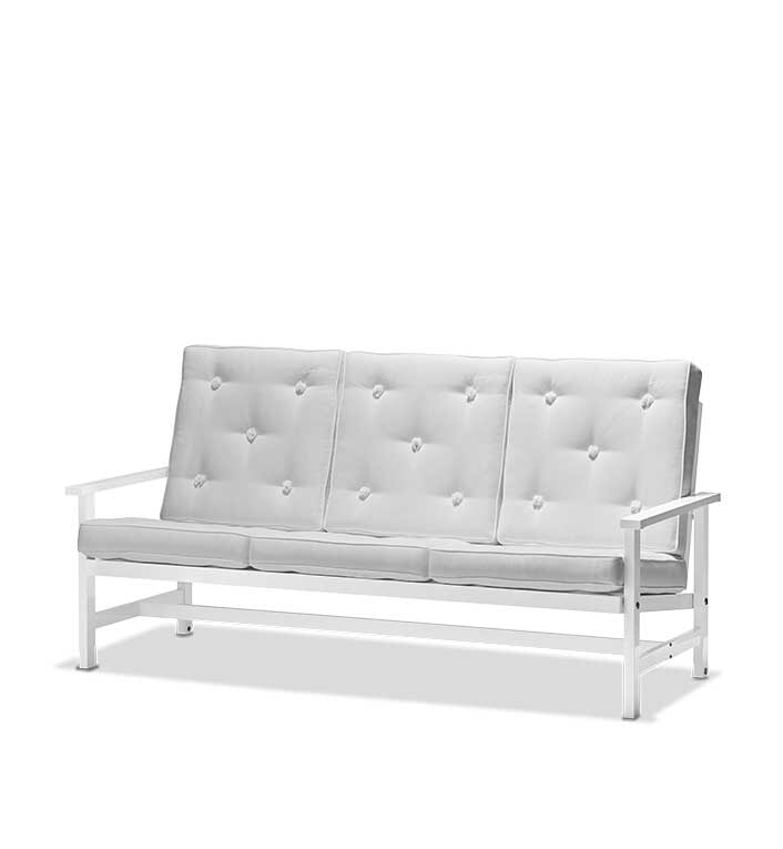 Havesofaer 2009 3-pers. - Hvid alu