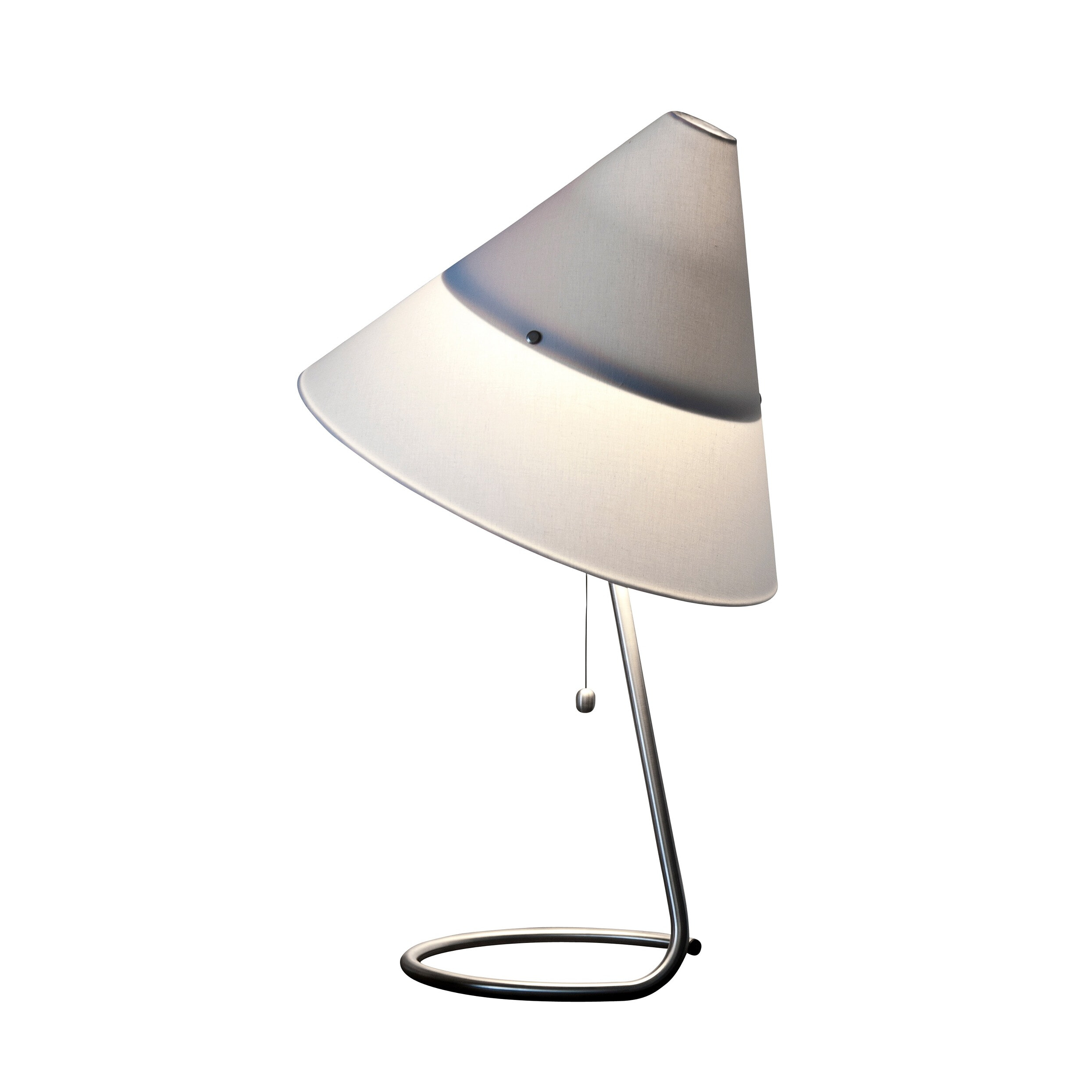 Funco bordlampe - Rustfrit stål/Bomuld