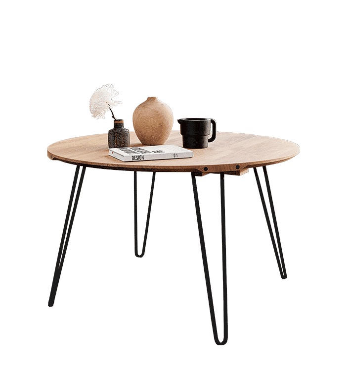 GM 6672 Spisebord Ø120 m/udtræk - Gramrode M.