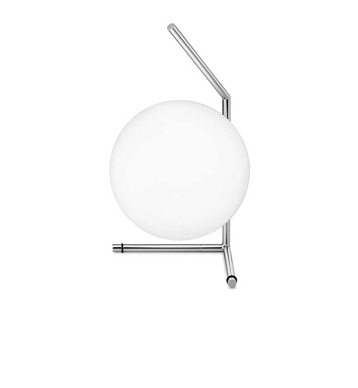 IC T1 Low Bordlampe - Krom