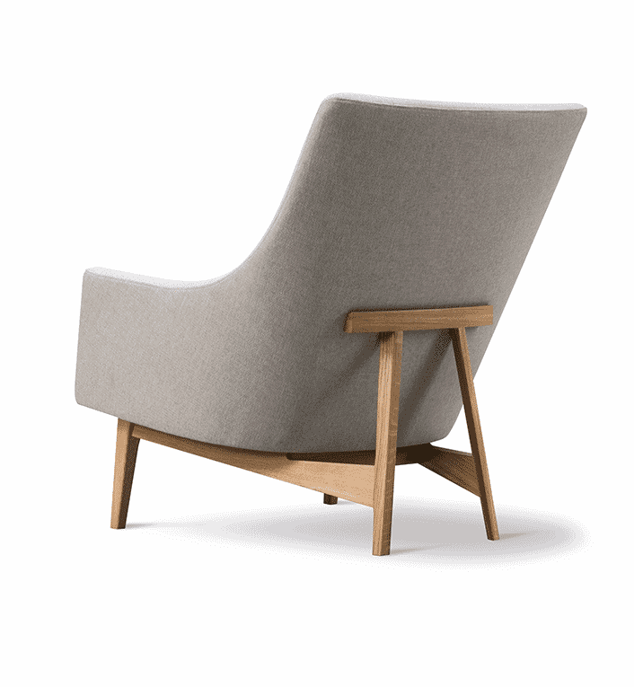 A-Chair Model 6540 - Træstel i Eg Lak - Jens Risom