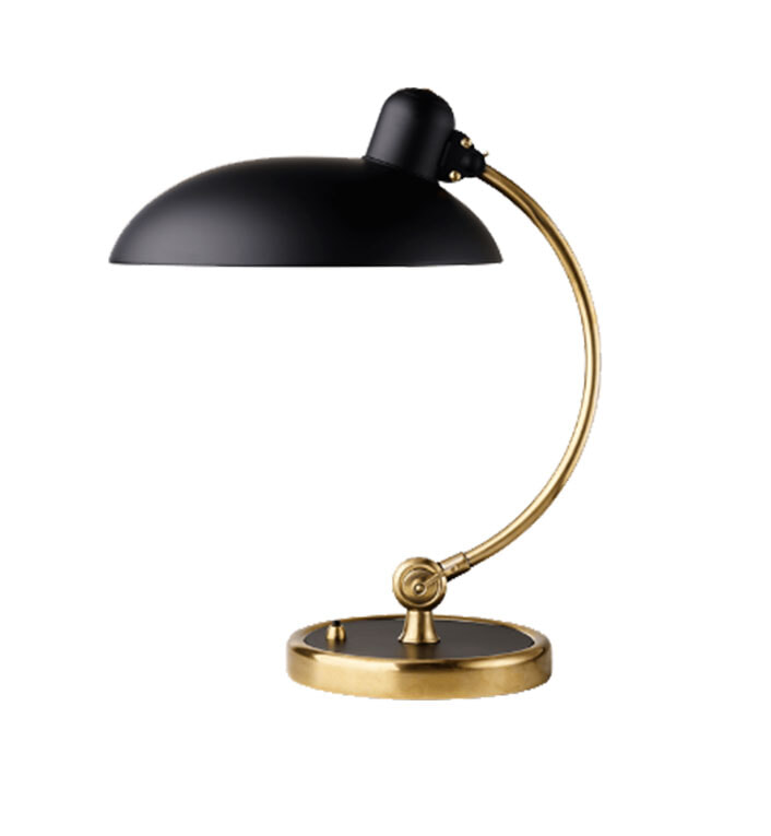 Kaiser Idell 6631-T Luxus Bordlampe - Mat sort/Messing