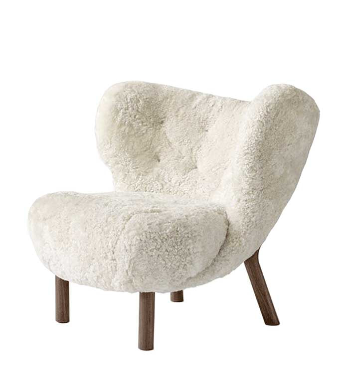 VB1 Little Petra Lænestol - Valnød/Sheepskin Moonlight