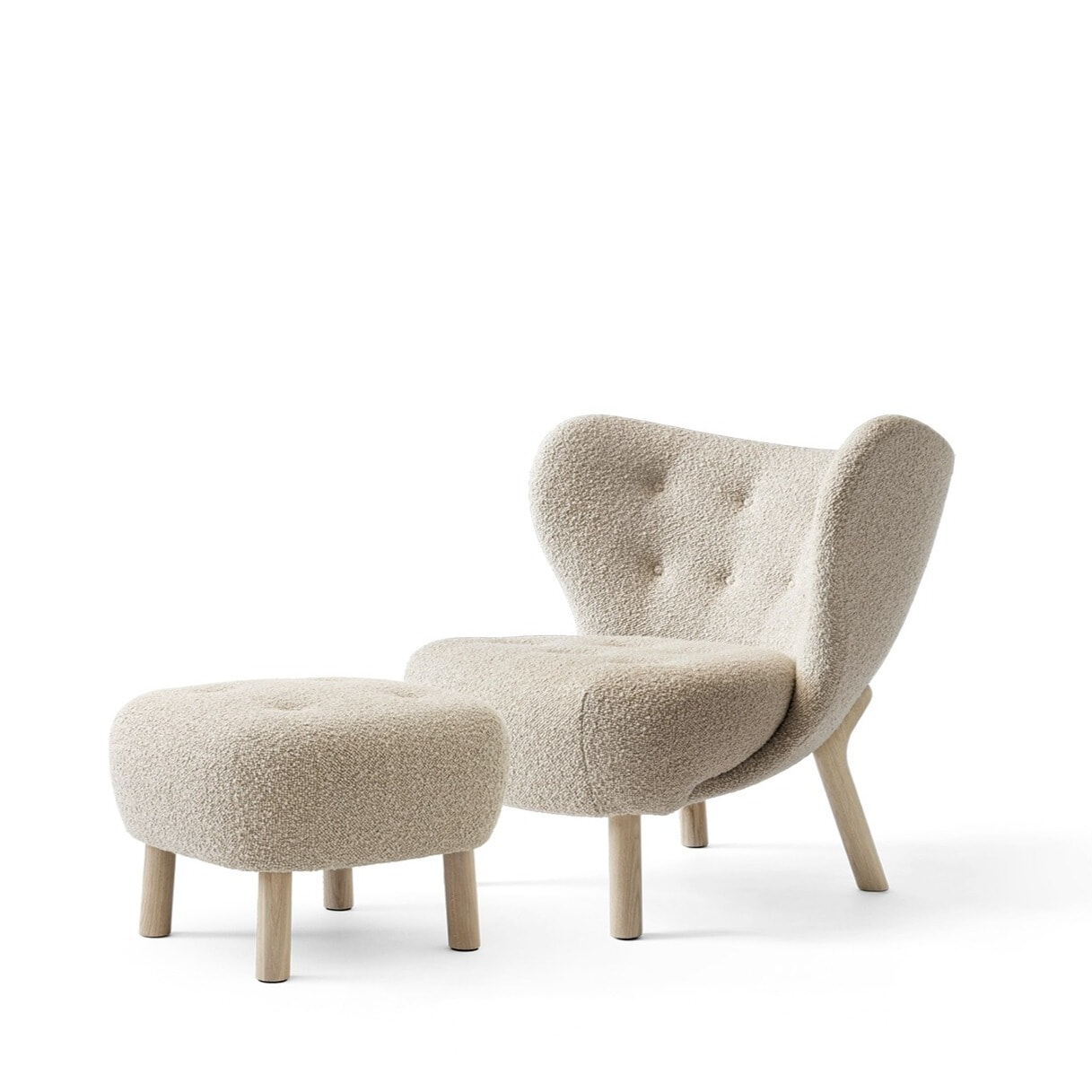 VB1+ATD1 Little Petra Lænestol + Skammel - Egetræ/Karakorum 003