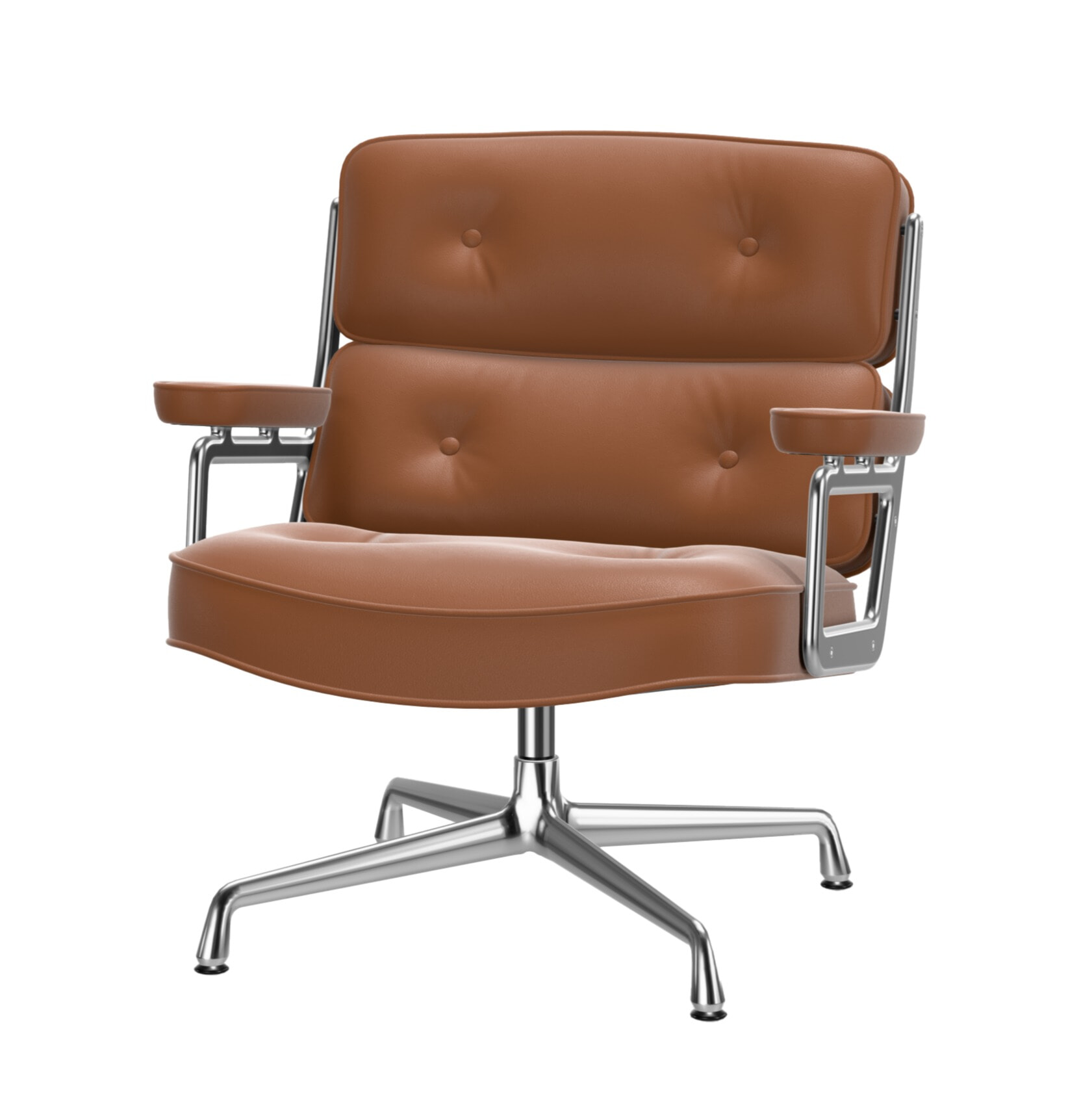 Lobby Loungechair ES105 - Læder L20 - Vitra
