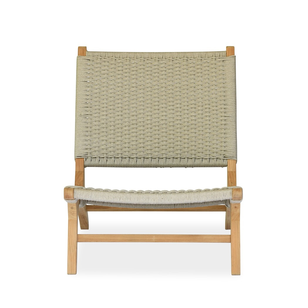 BFC Loungestol - Teak/Naturflet