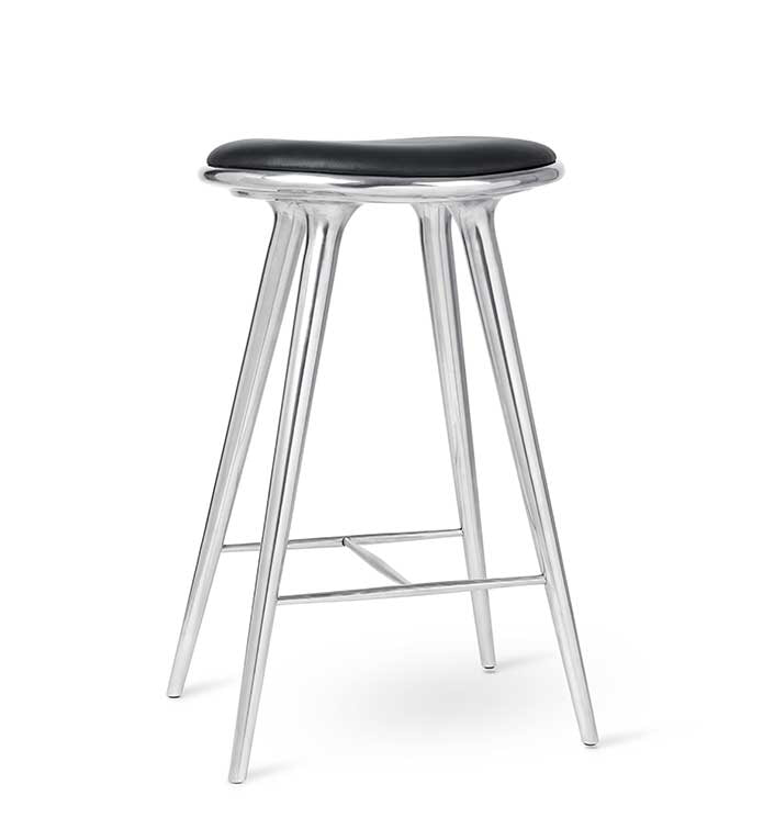 High Stool H74 Barstol - Aluminium