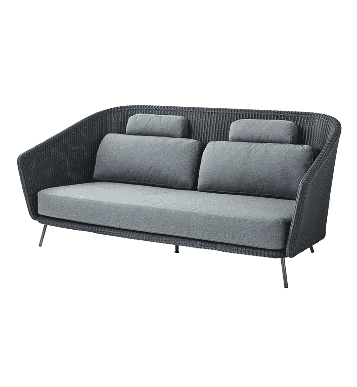 Mega Lounge sofa, Grafit/C-L Fiber - Cane-Line