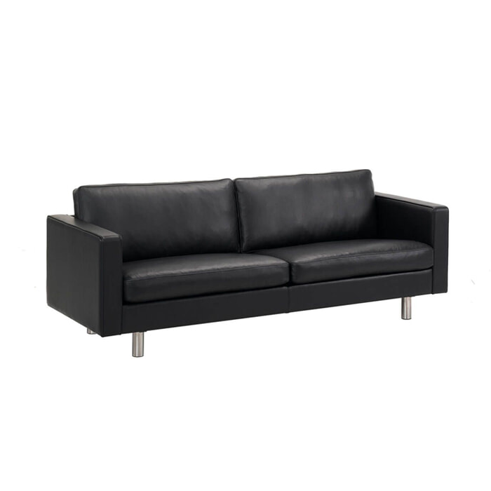MH321 Sofa - Sort Preston Læder