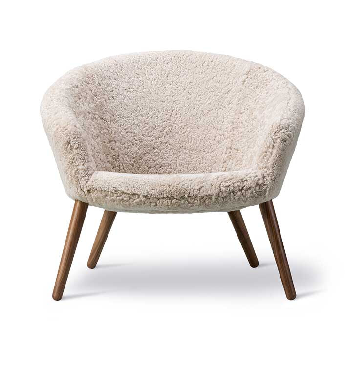 Ditzel Lounge Chair - Sheepskin Moonlight