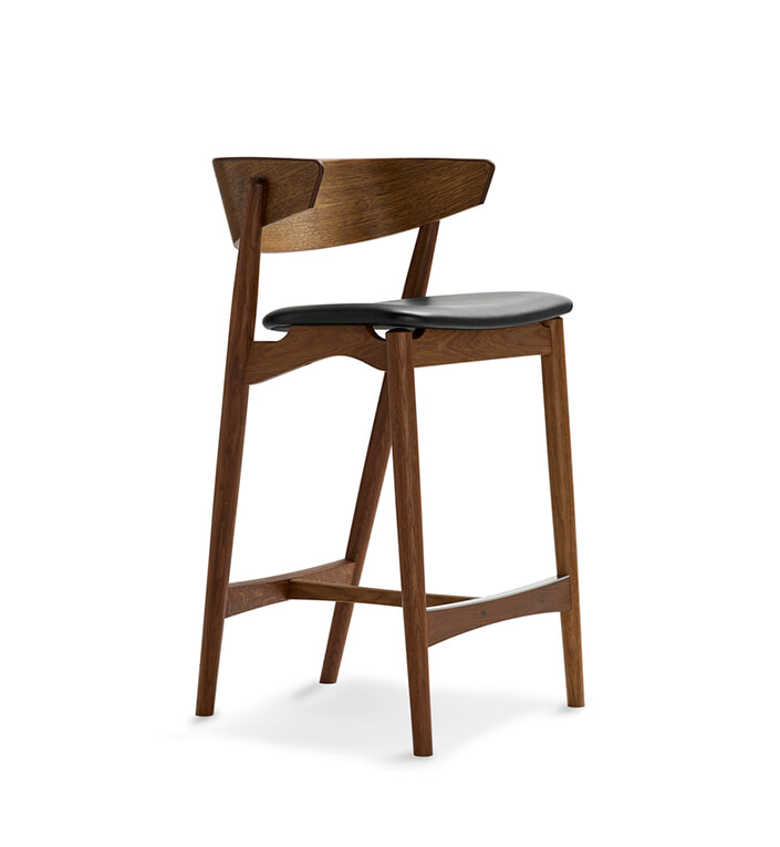 No.7 Barstol SH65 - Røget eg/Sort Saga