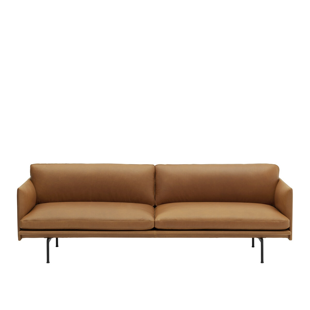 Outline Sofa 3 Pers. - Refine Cognac Læder
