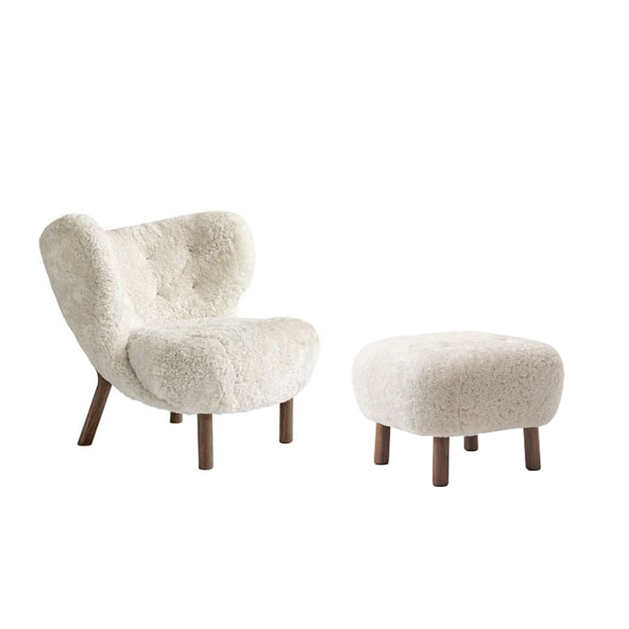 VB1+ATD1 Little Petra Lænestol + Skammel - Viggo Boesen