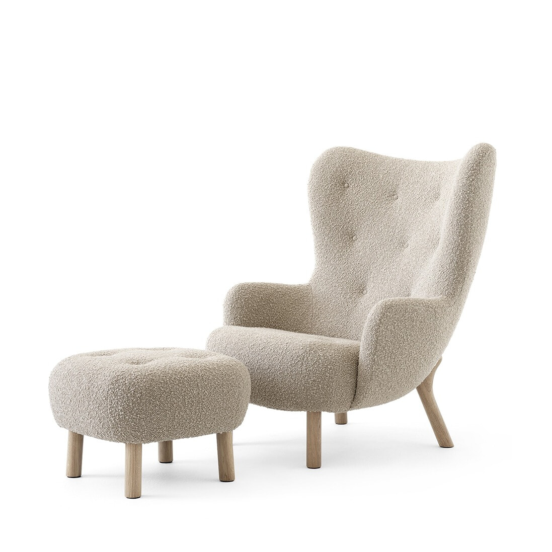 Petra VB3+ATD1 Lænestol + Skammel - &tradition