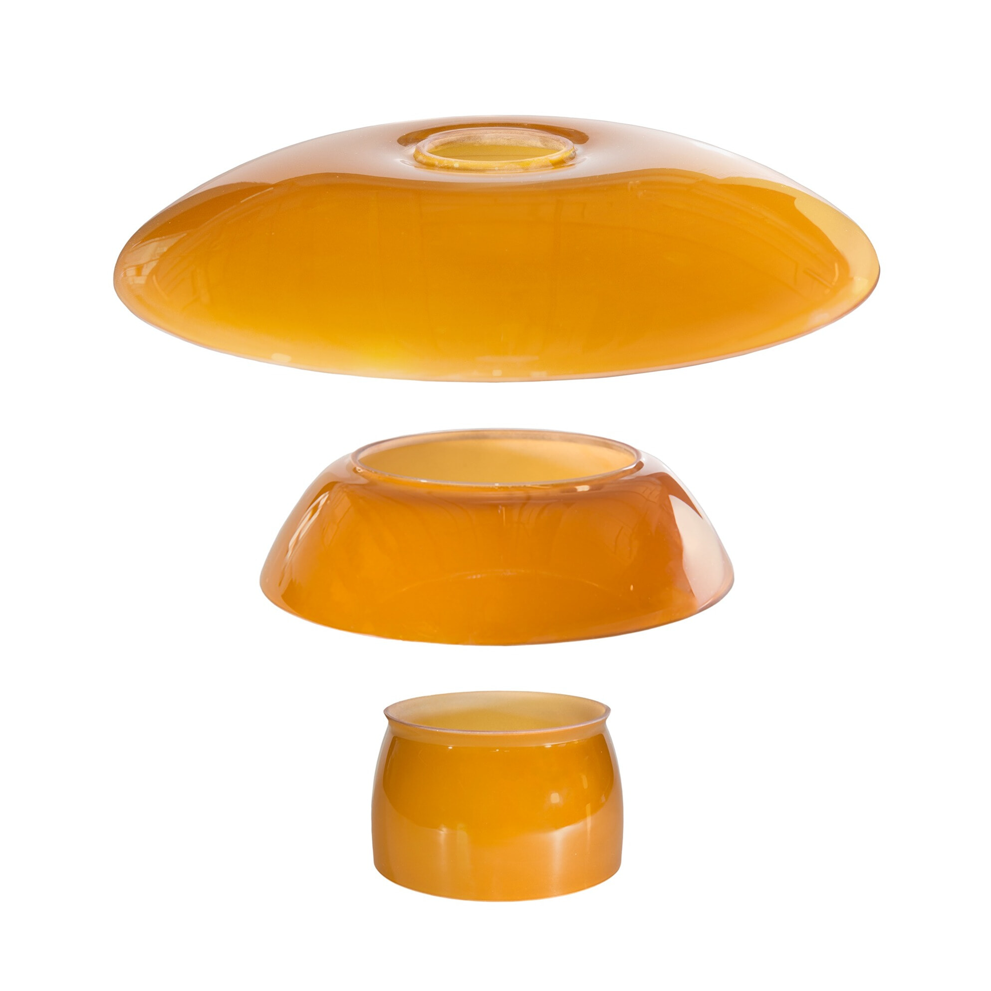 PH 2/1 Skærme - Ravfarvet glas