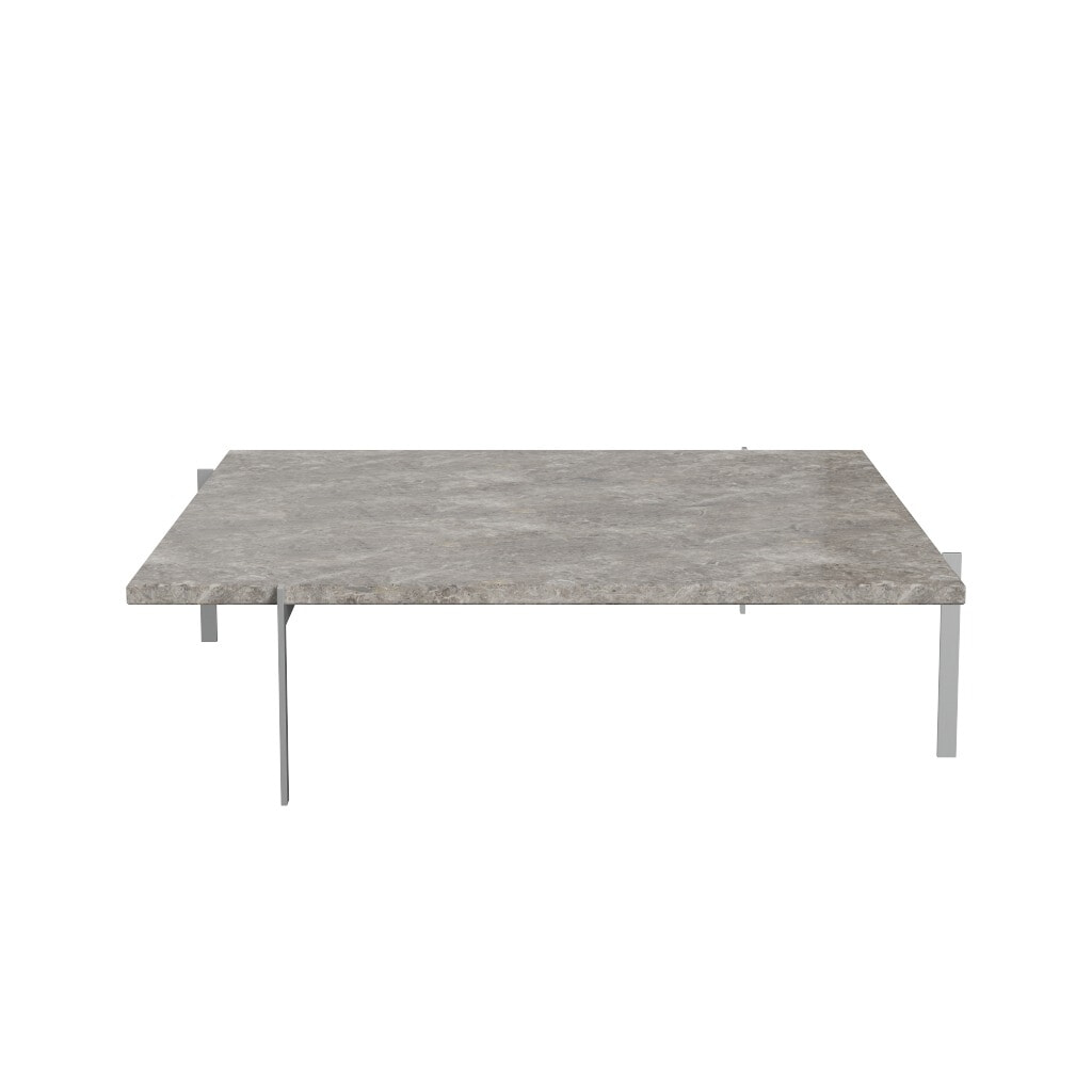 PK61A™ Sofabord 120x120 - Gråbrun marmor, matslebet