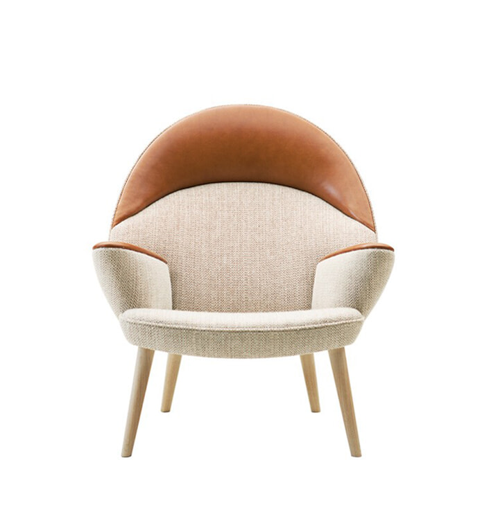 pp521 Påfuglestol - Eg/sæbe m. Hallingdal stof