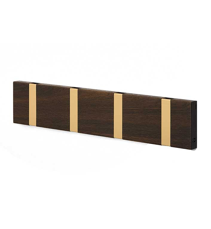 Knax Knagerække 4 - Messing Knager