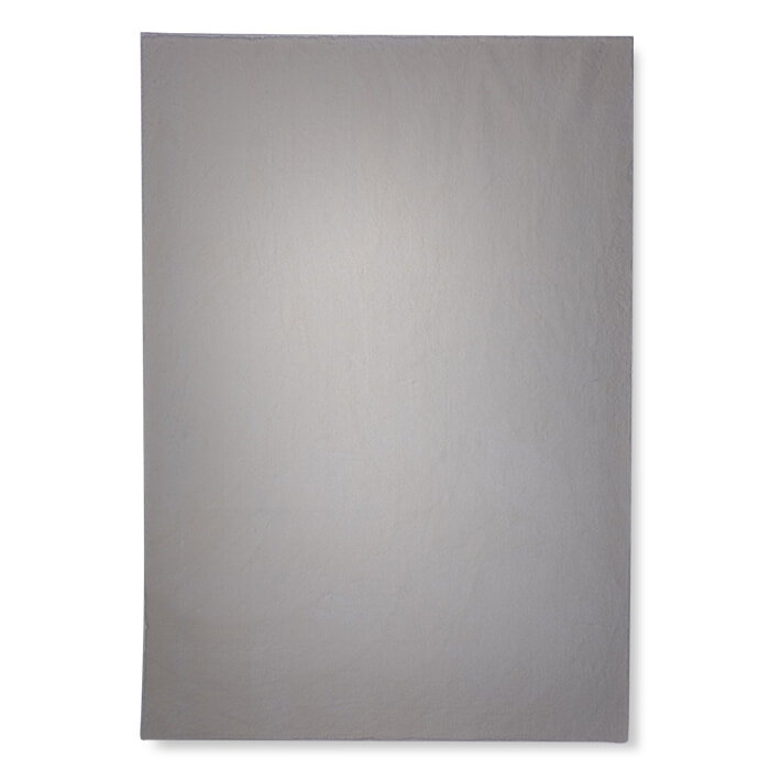 Romance tæppe m. overlock - Lysegrå