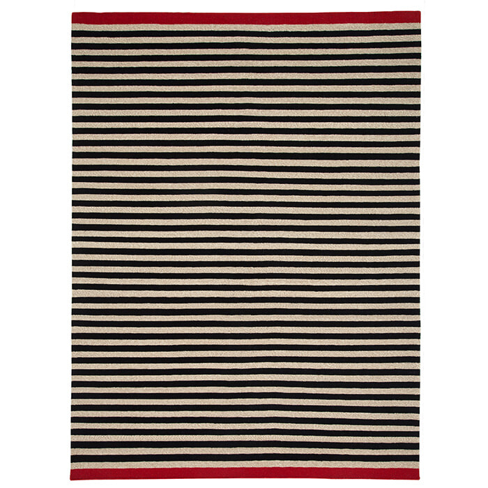 Rosemary tæppe - Sort/Beige