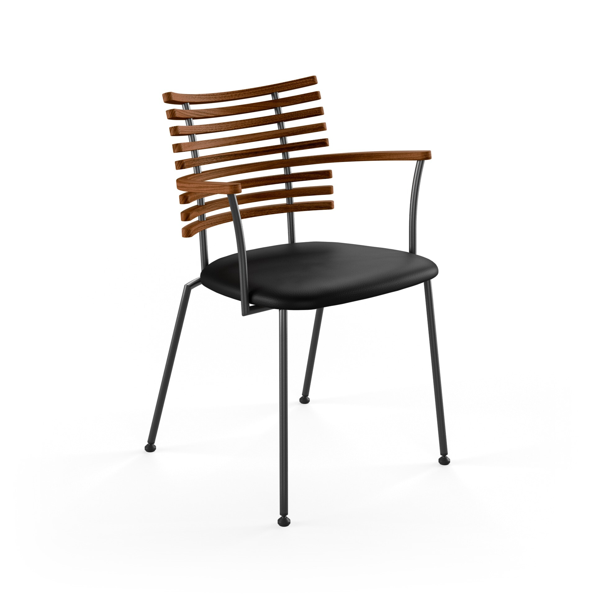 Tiger GM 4106 Armstol - Sort stel/Select læder