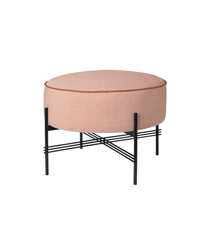 TS Pouffe m/sortlakeret stel - Ø55 - GUBI