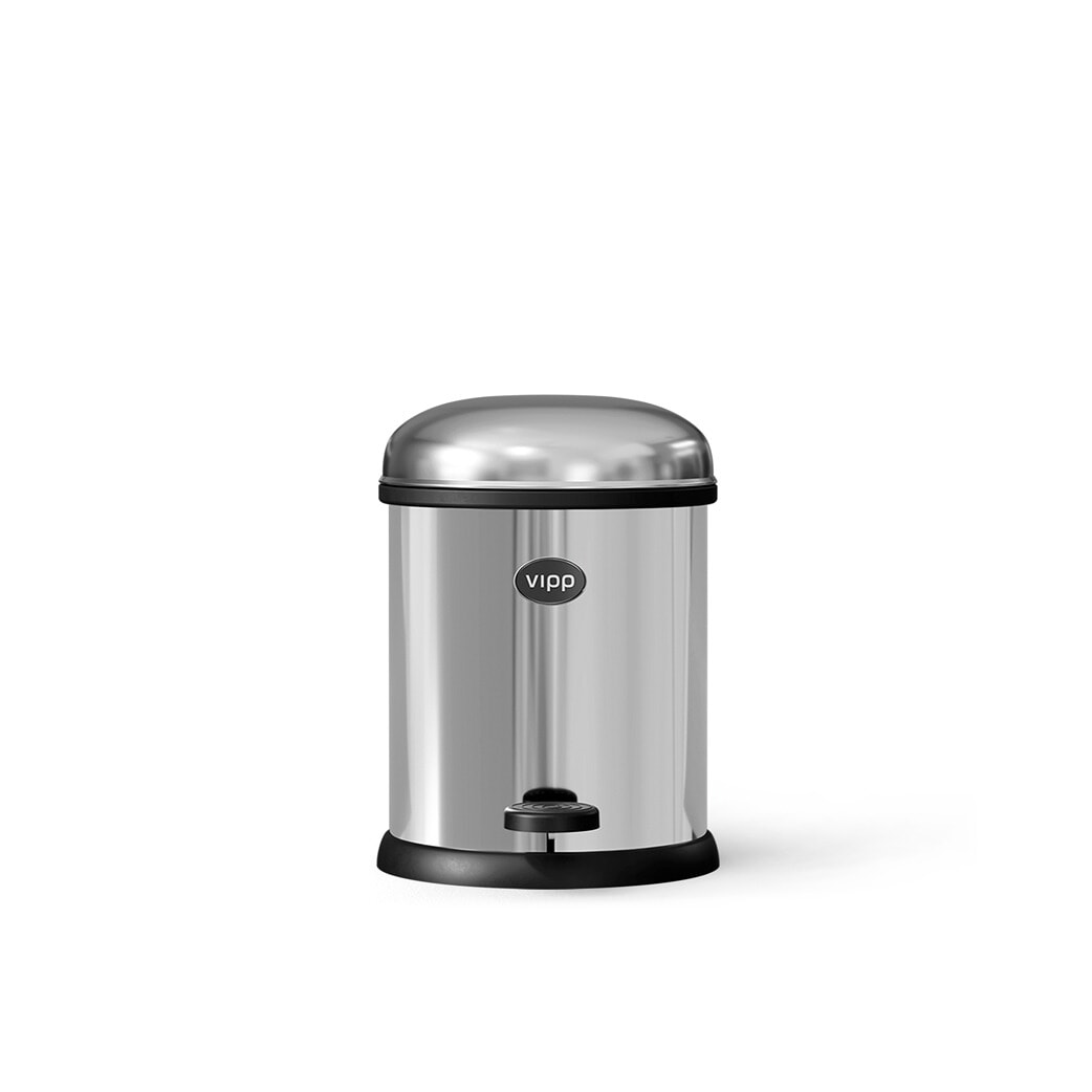 Vipp12 Pedalspand - Rustfrit stål