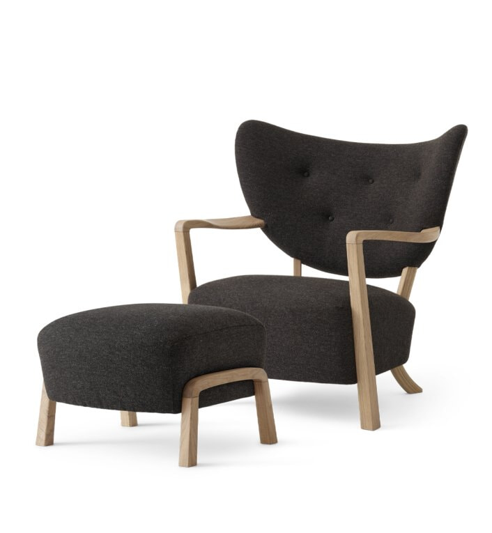 ATD2+ATD3 Wulff Lænestol & Skammel - Eg